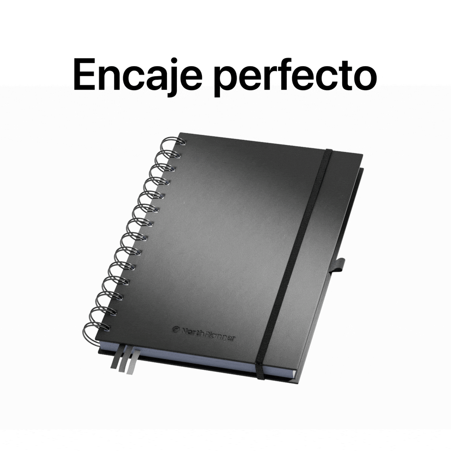 detalle encaje perfecto libretas premium a5 northplanner piel sintetica