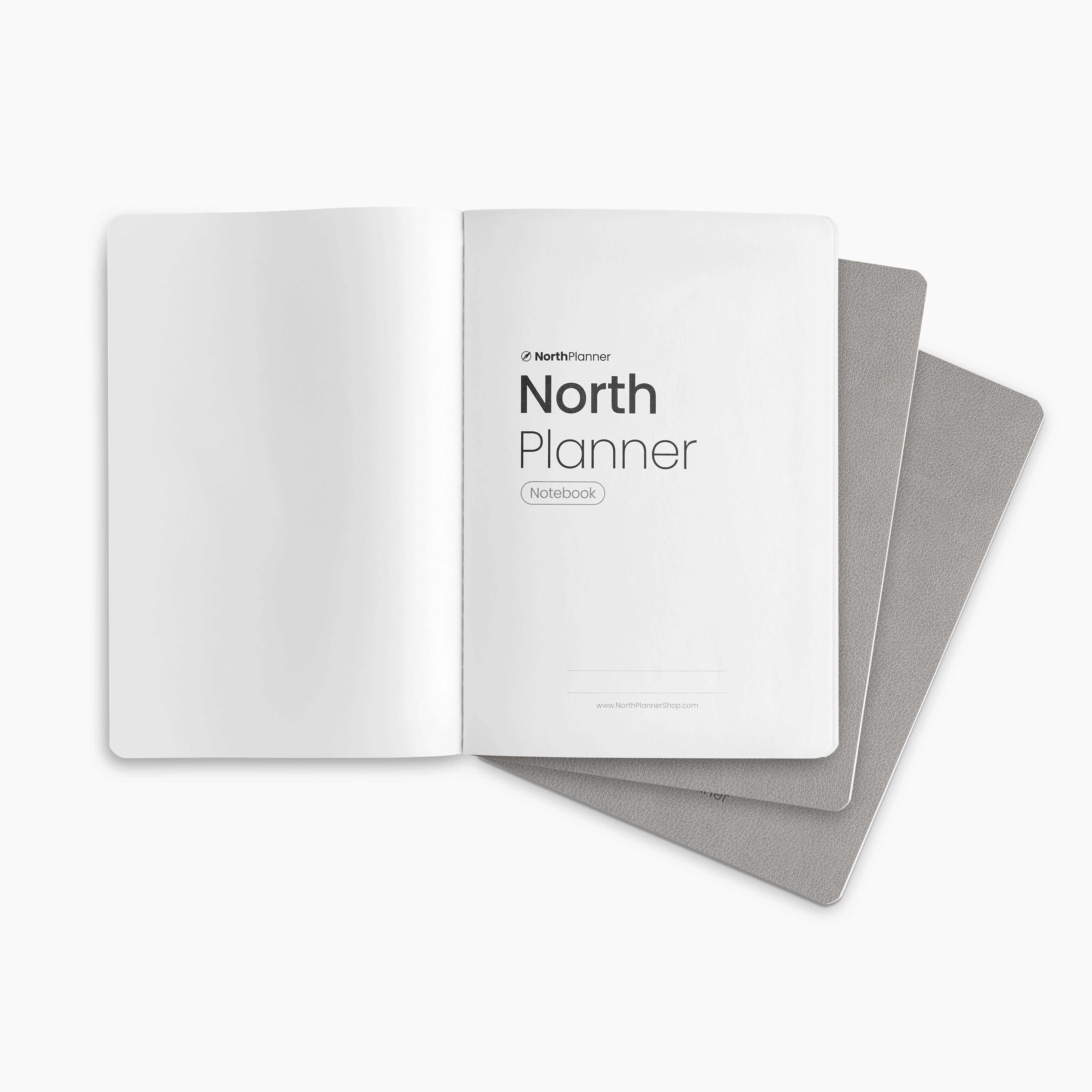 interior libretas premium a5 northplanner paginas blancas diseño elegante