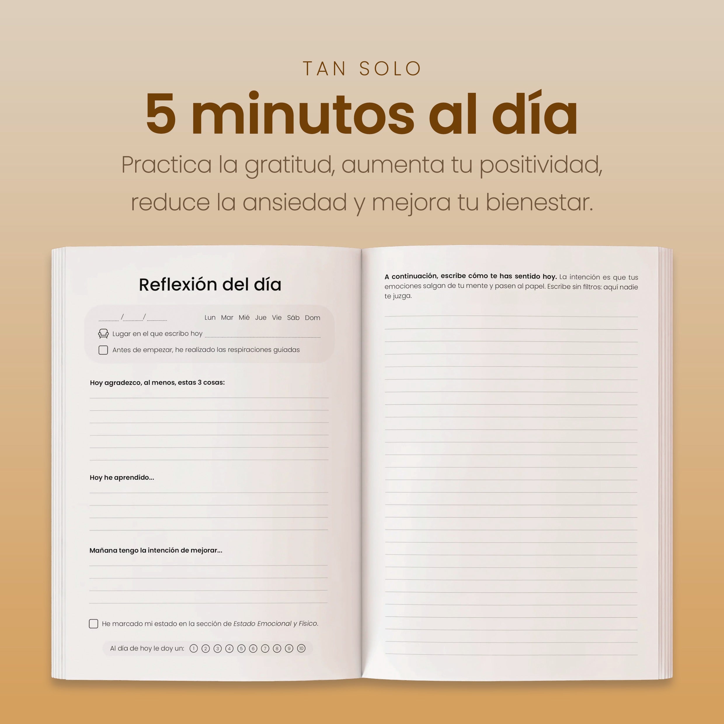 Journal Gratitude and Mental Calm NorthPlanner